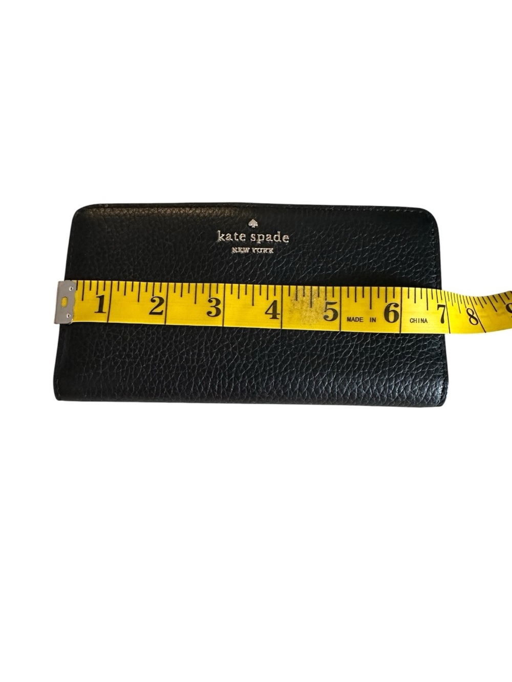 kate spade Black Large Pebbled Leather Wallet - Picture 8 of 10